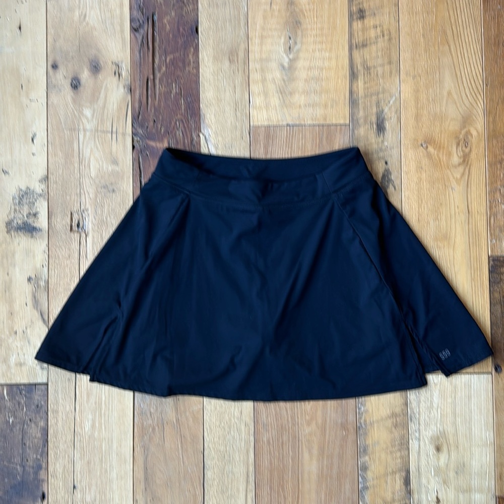 Splits59 Venus High Waist Rigor Skort in black, size medium